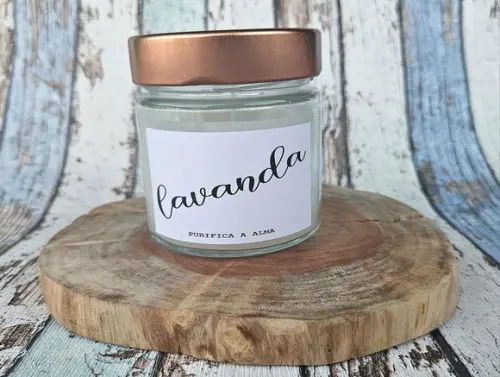Vela Aromática Calma Lavanda - Coleção Good Vibes