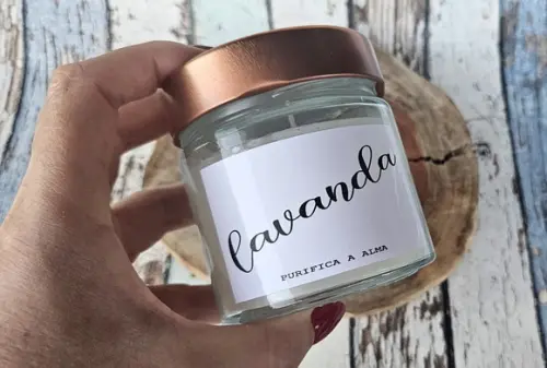Vela Aromática Calma Lavanda - Coleção Good Vibes