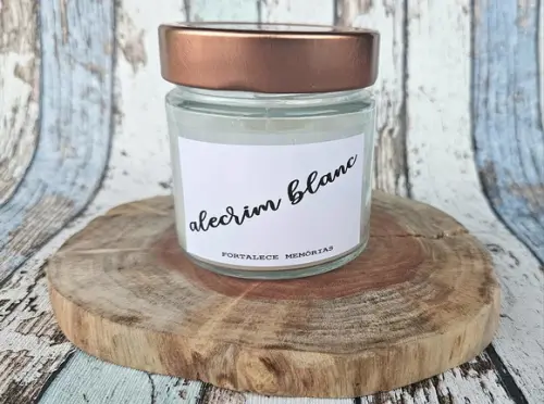 Vela Aromática Carinho Alecrim Blanc - Coleção Good Vibes