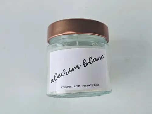 Vela Aromática Carinho Alecrim Blanc - Coleção Good Vibes