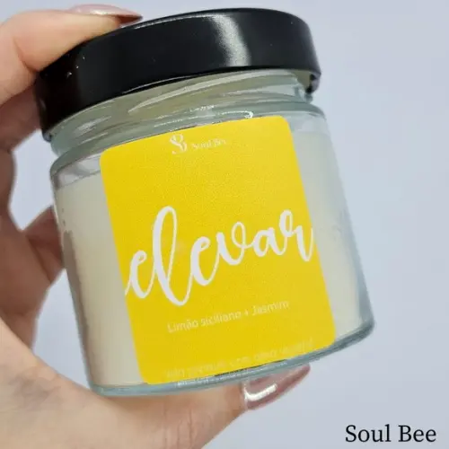Vela Aromática Colors Vibes Elevar Limão Siciliano + Jasmim