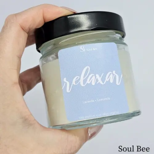 Vela Aromática Colors Vibes Relaxar Lavanda e Camomila