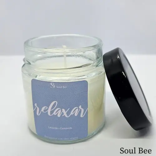 Vela Aromática Colors Vibes Relaxar Lavanda e Camomila