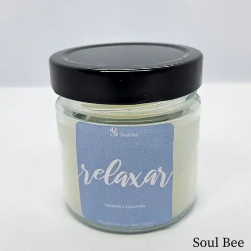 Vela Aromática Colors Vibes Relaxar Lavanda e Camomila