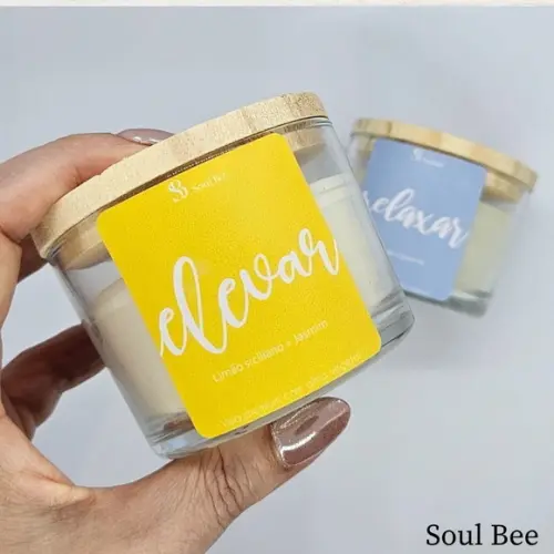 Vela Aromática Elevar / Limão-siciliano + Jasmim 150g