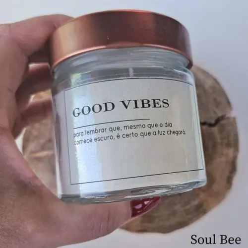 Vela Aromática Good Vibes - Bem Estar