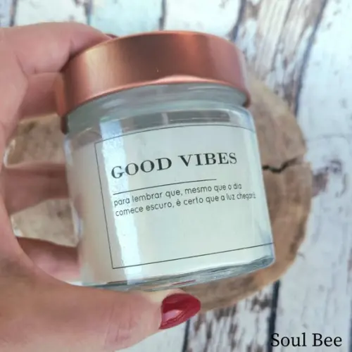 Vela Aromática Perfumada Premium Good Vibes
