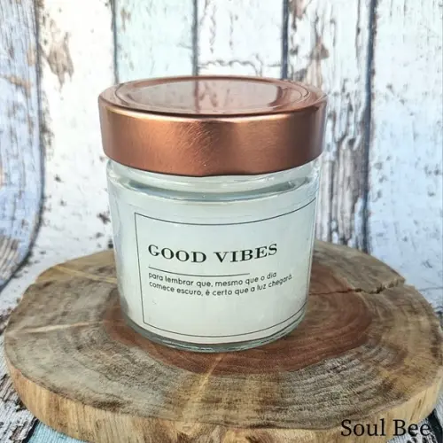 Vela Aromática Perfumada Premium Good Vibes