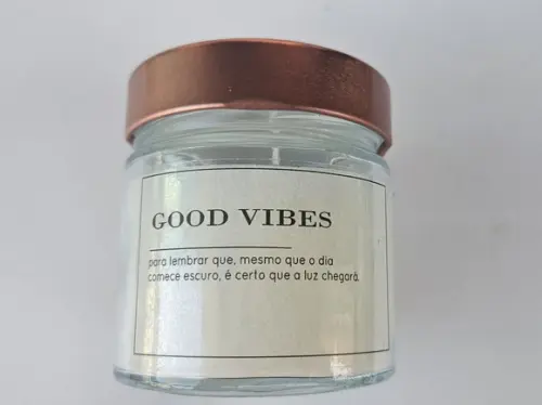 Vela Aromática Perfumada Premium Good Vibes