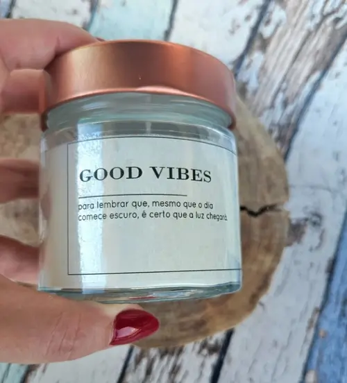Vela Aromática Perfumada Premium Good Vibes