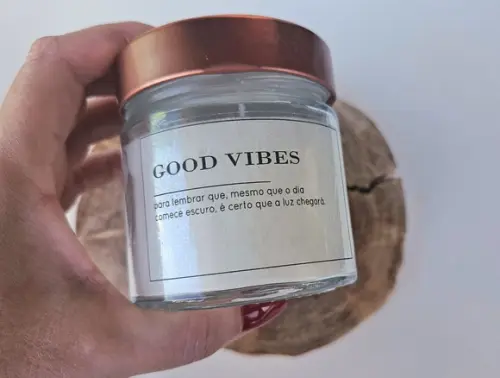 Vela Aromática Perfumada Premium Good Vibes