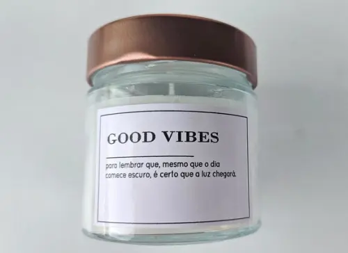 Vela Aromática Perfumada Premium Good Vibes