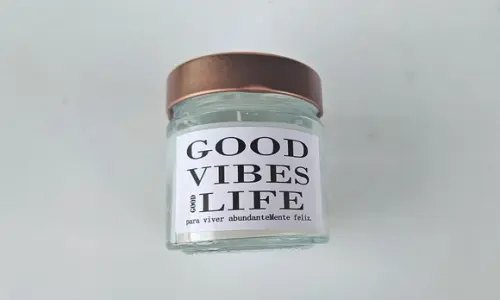 Vela Aromática Perfumada Premium Good Vibes