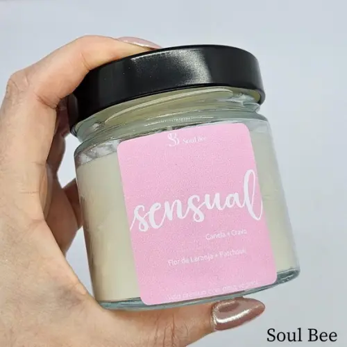 Vela Aromática Sensual Flor de Laranjeira + Patchouli