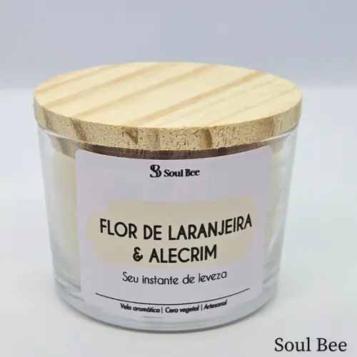 Vela Coleção Aura - Flor de Laranjeira com Alecrim - 150g