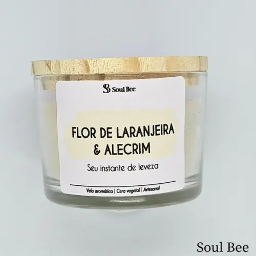 Vela Coleção Aura - Flor de Laranjeira com Alecrim - 150g