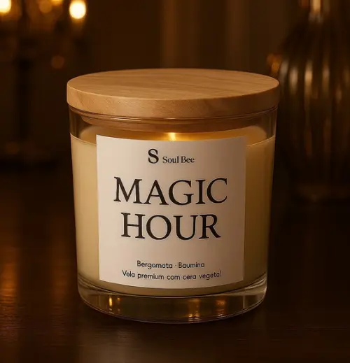Vela Coleção Mood - Magic Hour - Bergamota + Baunilha