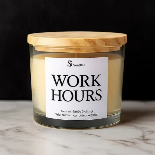 Vela Coleção Mood - Work Hours Alecrim e Limão Siciliano