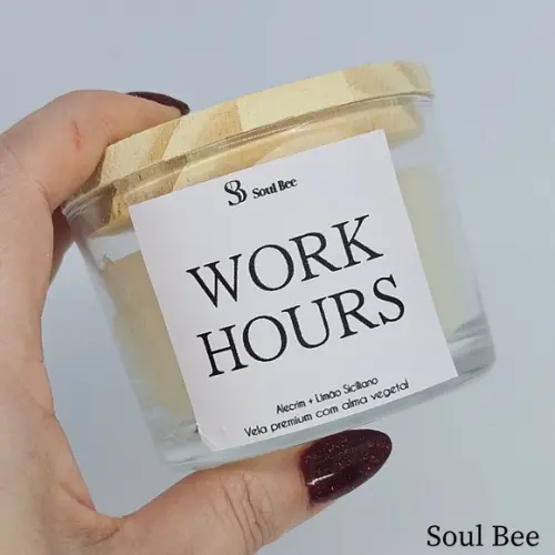 Vela Coleção Mood - Work Hours Alecrim e Limão Siciliano
