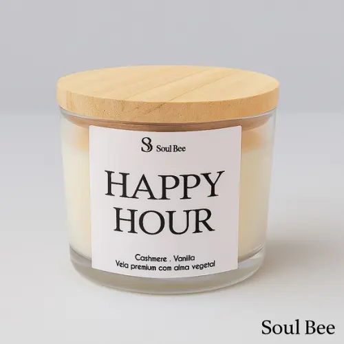 Vela Coleção Mood Hours /happy Hour Cashmere + Vanilla 150gr