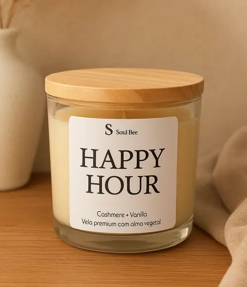 Vela Coleção Mood Hours /happy Hour Cashmere + Vanilla 150gr