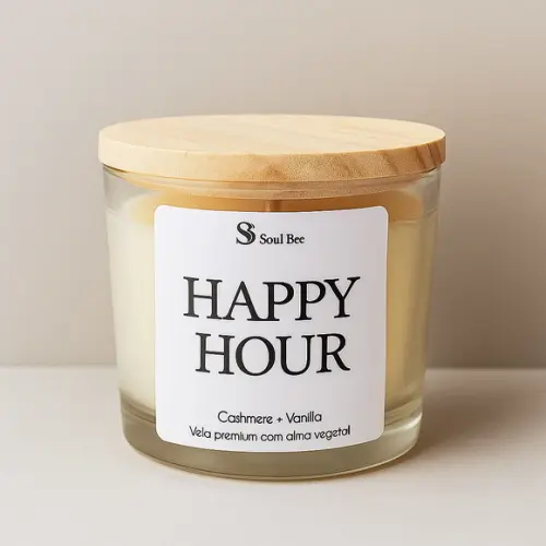 Vela Coleção Mood Hours /happy Hour Cashmere + Vanilla 150gr