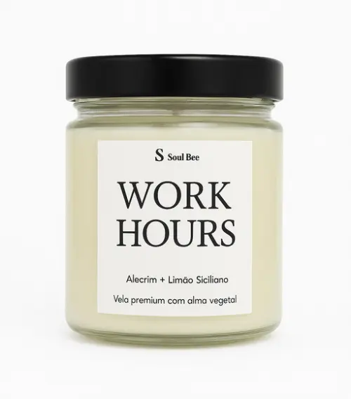 Vela Mood Hours Work Hours / Alecrim + Limão Siciliano