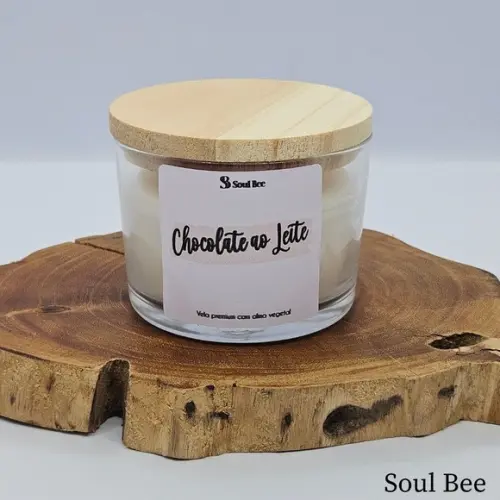 Vela Perfumada Coleção Aura - Chocolate ao Leite - 150g