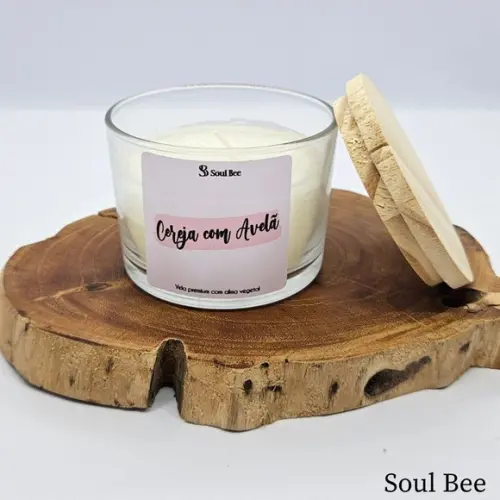 Vela Perfumada Coleção Aura - Cereja com Avelã - 150g