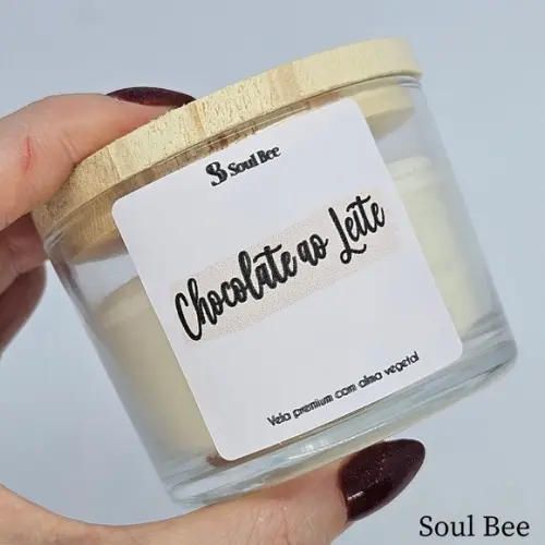 Vela Perfumada Coleção Aura - Chocolate ao Leite - 150g