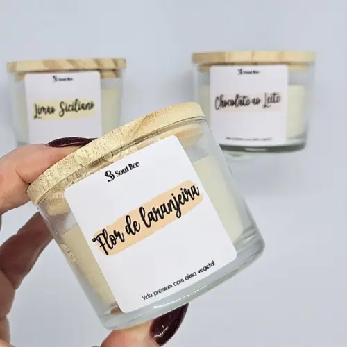 Vela Perfumada Coleção Aura - Flor de Laranjeira - 150g