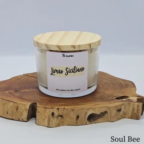 Vela Perfumada Coleção Aura - Limão Siciliano - 150g