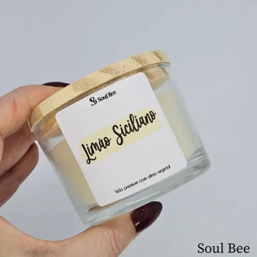 Vela Perfumada Coleção Aura - Limão Siciliano - 150g