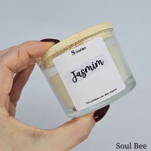 Vela Perfumada Coleção Aura Jasmim- 150g