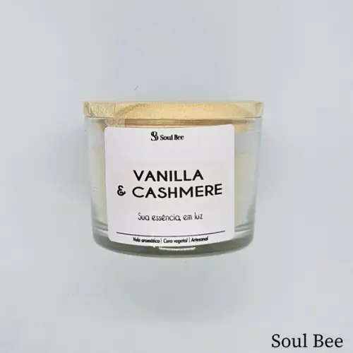 Vela Perfumada Coleção Aura - Vanilla & Cashmere - 150g