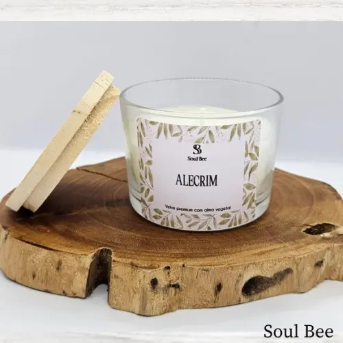 Vela Perfumada Coleção Essencial Alecrim - 150g