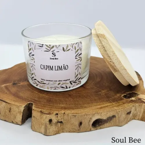 Vela Perfumada Coleção Essencial Capim Limão - 150g