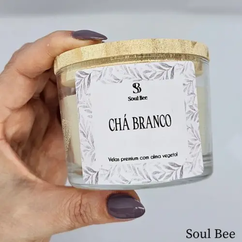 Vela Perfumada Coleção Essencial Chá Branco - 150g