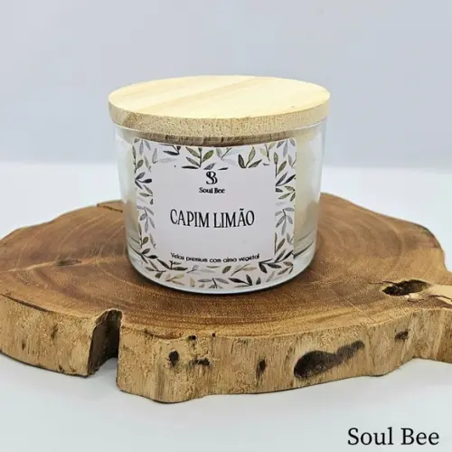Vela Perfumada Coleção Essencial Capim Limão - 150g