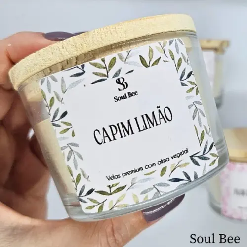 Vela Perfumada Coleção Essencial Capim Limão - 150g