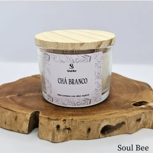 Vela Perfumada Coleção Essencial Chá Branco - 150g