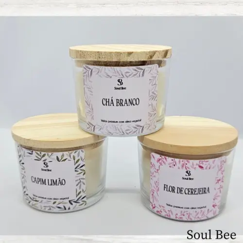 Vela Perfumada Coleção Essencial Chá Branco - 150g