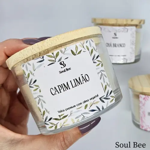 Vela Perfumada Coleção Essencial Capim Limão - 150g