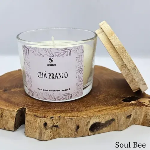 Vela Perfumada Coleção Essencial Chá Branco - 150g