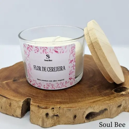 Vela Perfumada Coleção Essencial Flor de Cerejeira - 150g