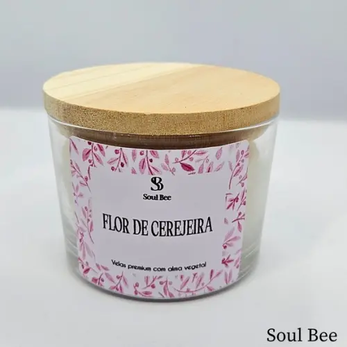 Vela Perfumada Coleção Essencial Flor de Cerejeira - 150g