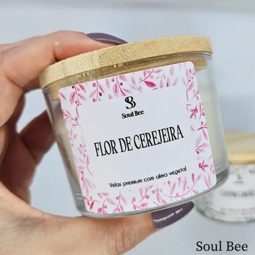 Vela Perfumada Coleção Essencial Flor de Cerejeira - 150g