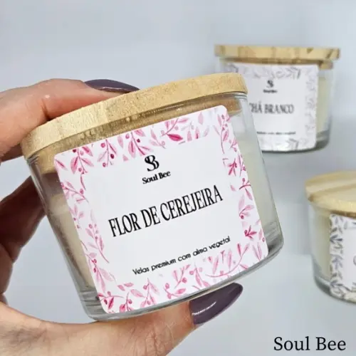 Vela Perfumada Coleção Essencial Flor de Cerejeira - 150g