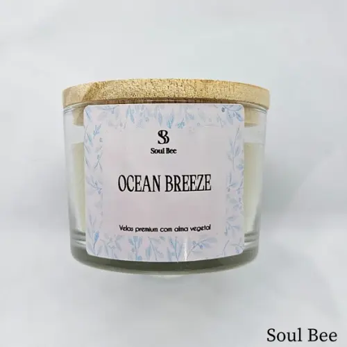 Vela Perfumada Coleção Essencial Oceano Breeze - 150g