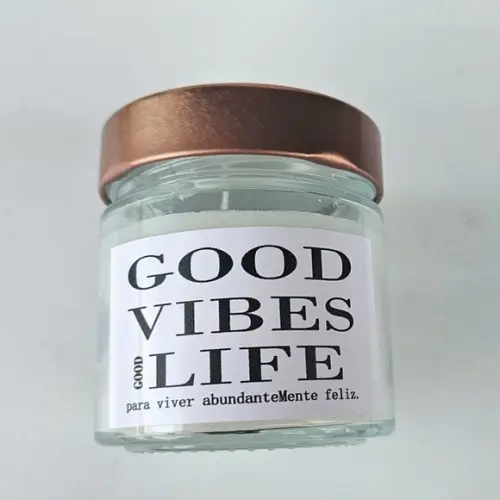 Vela Perfumada Good Vibes - Bem Estar
